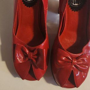 TUK Red Heels Women's Size 9